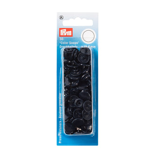 Prym Navy Blue Non-Sew Press Fasteners Round 12.4mm - 30 Pieces