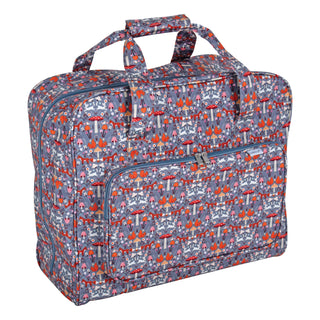Hobby Gift Sewing Machine Bag: Matt PVC: Woodland Toadstool