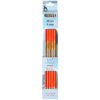 Pony Flair Double Ended Knitting Pins Set of Five 20cm - Full range of sizes available!