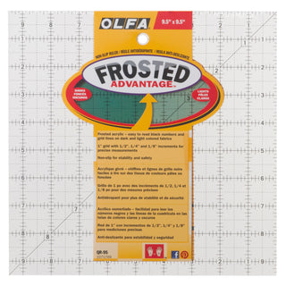 Olfa Non-Slip Quilting Ruler 9.5 x 9.5 Inch