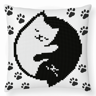 Diamond Dotz Diamond Painting Kit: Cushion: Kitty Glow