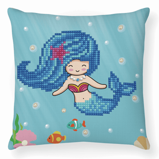 Diamond Dotz Diamond Painting Kit: Cushion: Pearl Swimmer