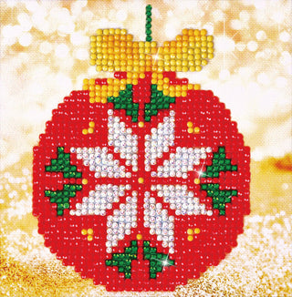 Diamond Dotz Red Bauble Diamond Painting Kit