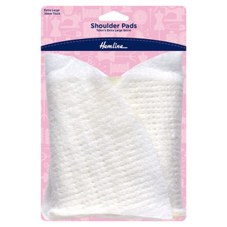 Hemline Tailor's White Extra Large Set-In Shoulder Pads