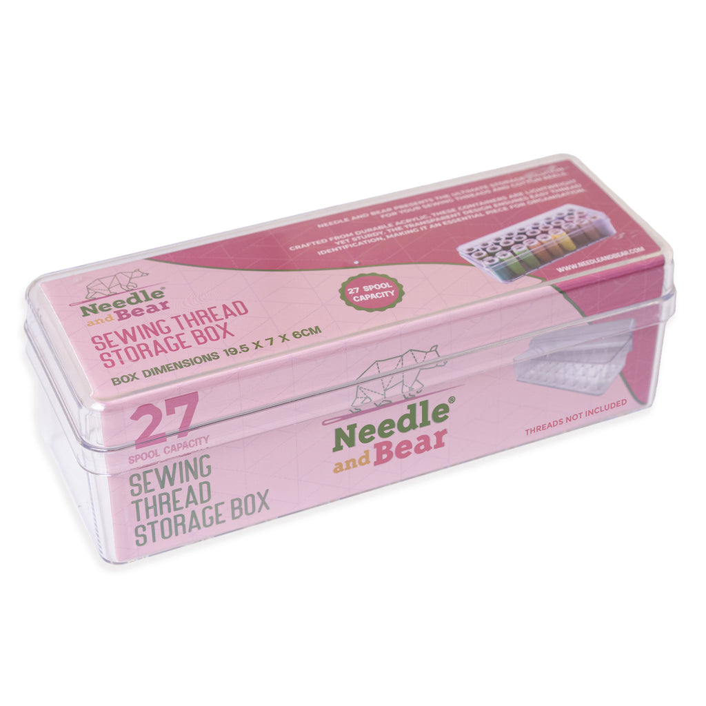 Needle and Bear 27 Spool Sewing Thread Storage Box – The Quilted Bear
