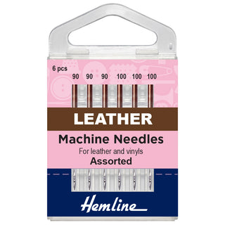 Hemline Assorted Chisel Point Leather Sewing Machine Needles