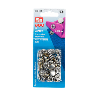 Prym Jersey Non-Sew Press Fastener Refills Brass 10mm for 390120