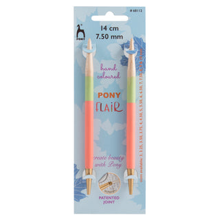 Pony Flair Interchangeable Circular Knitting Pins 14cm - Full range of sizes available!