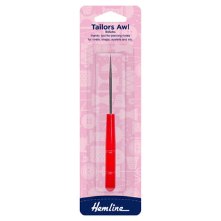 Hemline Plastic Handled Stiletto Tailor's Awl