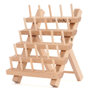 Milward Spool Holder: 25 Spools: Beech Wood