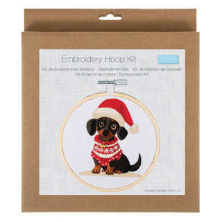 Trimits Embroidery Kit with Hoop: Mini: Woof