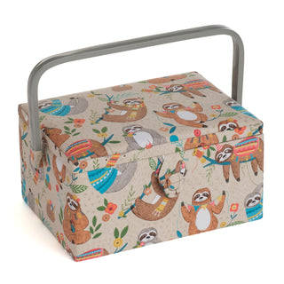 Hobby Gift Sloth Sewing Box Medium 19cm x 26cm x 14.5cm