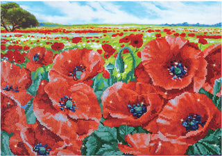 Diamond Dotz Complete Diamond Facet Art Kit Red Poppy Field