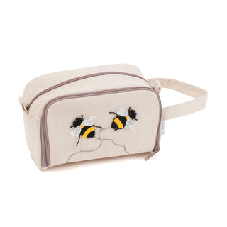 Hobby Gift Crochet Bag with Pocket Bee