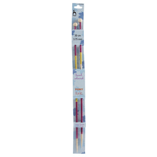 Pony Flair Single Ended Hand Coloured Knitting Pins 30cm - Full range of sizes available!