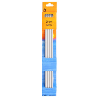 Pony Double Ended Metal Knitting Pins Set Of Four 20cm - Full range of sizes available!