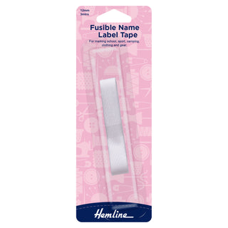 Hemline Iron On Name Label Tape