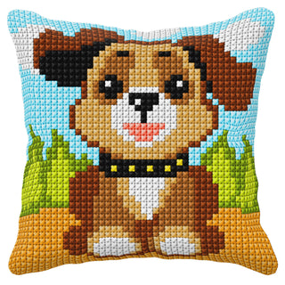 Orchidea Dog Cushion Cross Stitch Kit