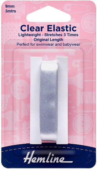 Hemline Clear Swimwear Elastic