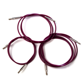 Knit Pro Interchangeable Circular Cable Purple - Full Range of Sizes Available!