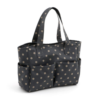 Hobby Gift 'Charcoal Polka Dot' PVC Craft Bag
