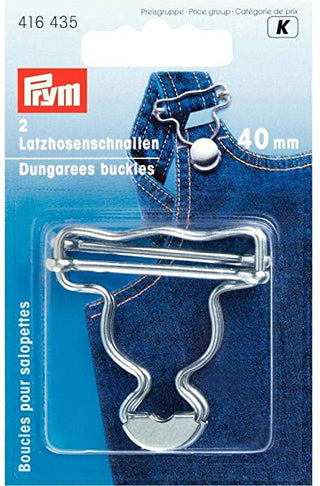Prym silver Dungarees Buckles 40mm - 2 Pieces