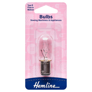 Hemline Type B Medium Bayonet Sewing Machine Bulb 15W/240V