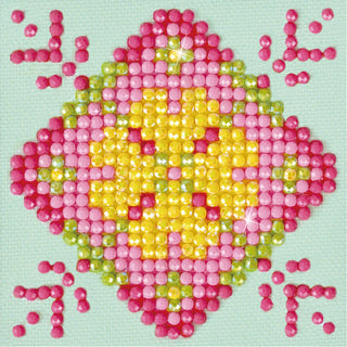 Diamond Dotz Complete Diamond Facet Art Kit Patchwork Mandala - Pink