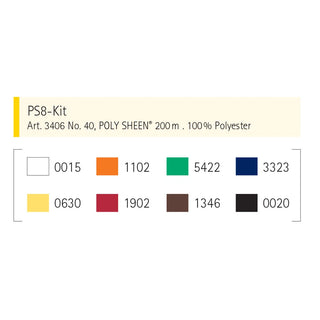 Mettler Poly Sheen Standard Colours 8 Pack