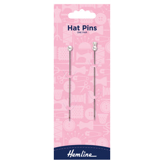 Hemline Hat Ball and Thistle Pins