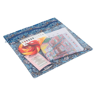 Hobby Gift Project Pouch: Large: Woodblock Floral