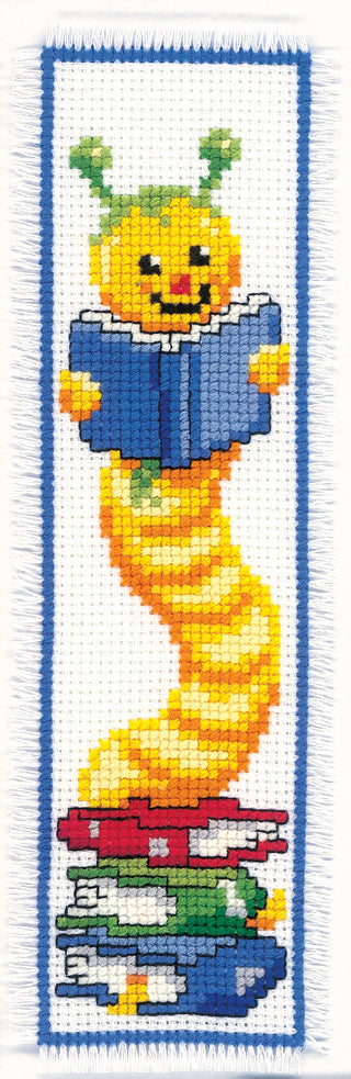 Vervaco Bookworm Bookmark Counted Cross Stitch Kit