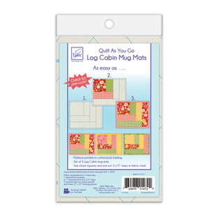 June Tailor Quilt As You Go Mug Mats Log Cabin