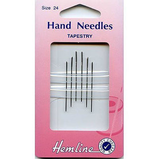 Hemline Tapestry Hand Sewing Needles Size 24