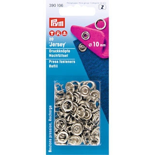 Prym Jersey Non-Sew Press Fastener Refills Brass 10mm for 390107