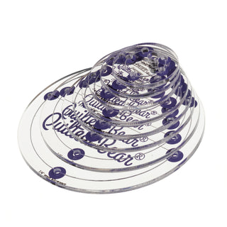 The Quilted Bear Non Slip Circle Template Set (POS)