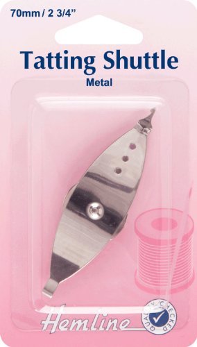 Hemline Metal Tatting Shuttle 70mm