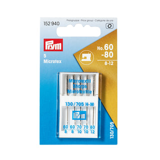 Prym Microtex Sewing Machine Needles No. 60/80