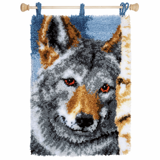 Vervaco Latch Hook Kit: Rug: Wolf