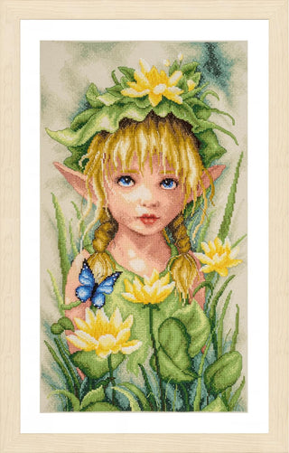 Lanarte Counted Cross Stitch Kit: Lily Crowned Fairy