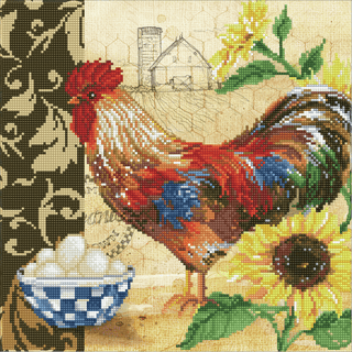 Diamond Dotz Diamond Painting Kit: Country Rooster