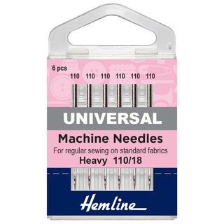 Hemline Heavy Universal Machine Needles 110/18