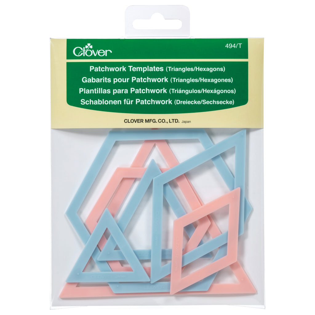 Clover Triangle/Hexagon Patchwork Templates – The Quilted Bear
