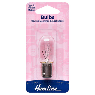 Hemline Type B Medium Bayonet Sewing Machine Bulb 15W/240V