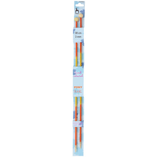 Pony Flair Single Ended Hand Coloured Knitting Pins 30cm - Full range of sizes available!