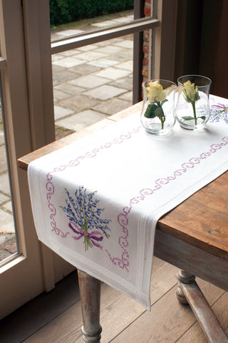 Vervaco Lavender Runner Embroidery Kit
