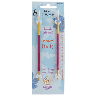 Pony Flair Interchangeable Circular Knitting Pins 14cm - Full range of sizes available!