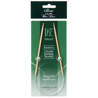 Clover Takumi Bamboo Fixed Circular Knitting Pins - Full Range of Sizes Available!