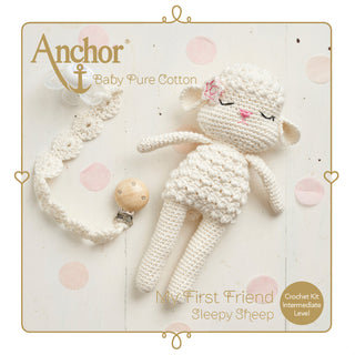 Anchor 'Amigurumi Sheep' Baby Pure Cotton Knitting Kit