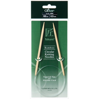 Clover Takumi Bamboo Fixed Circular Knitting Pins - Full Range of Sizes Available!